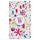 Flora-Monogramm Kleine Geschenktüte (Rückseite)