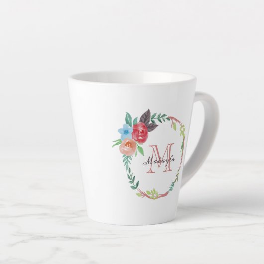 Flora-Monogramm  Milchtasse (Rechte Ecke)