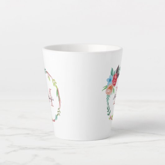 Flora-Monogramm  Milchtasse (Vorderseite)