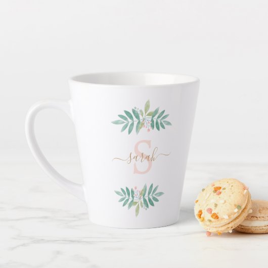 Flora-Monogramm Milchtasse (Beispiel)