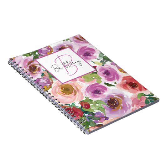 Flora-Monogramm Notizblock (Rechte Seite)