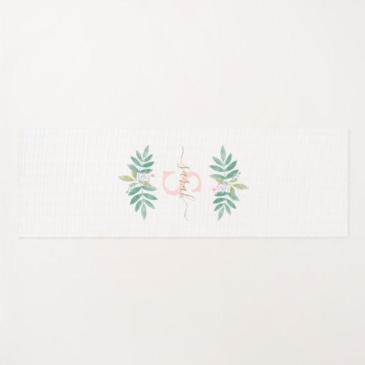 Flora-Monogramm Yogamatte (Vorderseite (Horizontal))