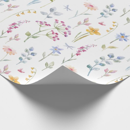 Flora-Muster des Wassers Geschenkpapier (Ecke)