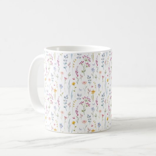 Flora-Muster des Wassers Kaffeetasse (Vorderseite Links)