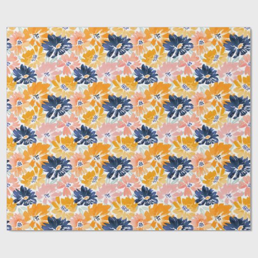 Flora-Muster für die hintere Farbe Geschenkpapier (Flach)