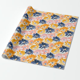 Flora-Muster für die hintere Farbe Geschenkpapier