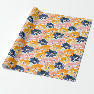 Flora-Muster für die hintere Farbe Geschenkpapier