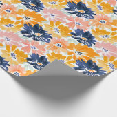 Flora-Muster für die hintere Farbe Geschenkpapier (Ecke)