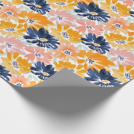 Flora-Muster für die hintere Farbe Geschenkpapier (Ecke)