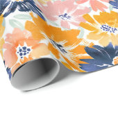 Flora-Muster für die hintere Farbe Geschenkpapier (Rolleneckpunkt)