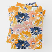 Flora-Muster für die hintere Farbe Geschenkpapier Set (Beispiel)