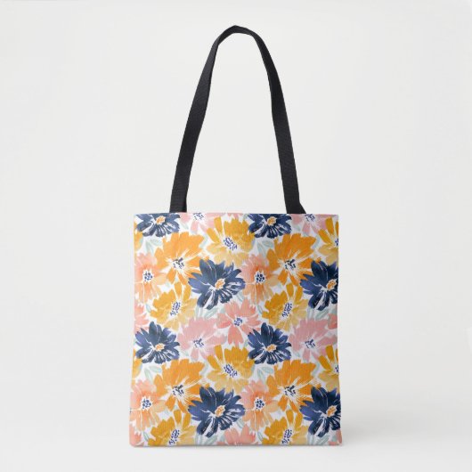 Flora-Muster für die hintere Farbe Tasche (Vorderseite)