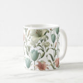 Flora-Muster für Tulip und Lily Soft Kaffeetasse (VorderseiteRechts)