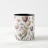 Flora-Muster für Tulip und Lily Soft Zweifarbige Tasse (Mittel)