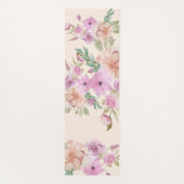 Flora-Muster für Wasserfarben Yogamatte (Rückseite)