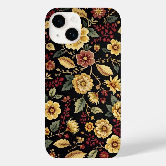 Flora-Muster-iPhone-Hülle Case-Mate iPhone Hülle (Rückseite)
