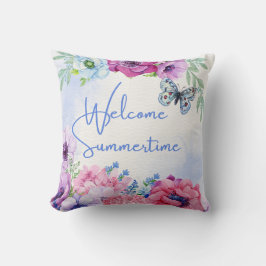 Flora Natur Willkommen Sommerzeit Kissen