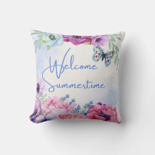 Flora Natur Willkommen Sommerzeit Kissen