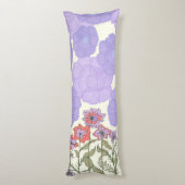 Flora Obscura – Seamless Floral Print Throw Pillow Seitenschläferkissen (Rückseite (Vertikal))