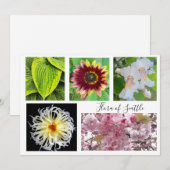 flora of Seattle Einladung (Vorne/Hinten)