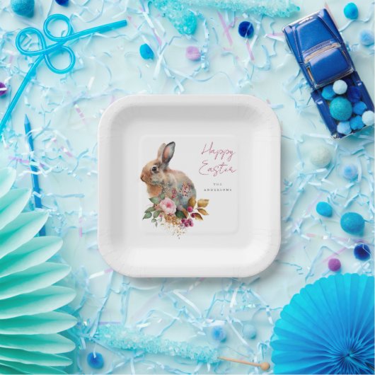 Flora-Oster Pappteller (Party)