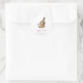 Flora-Oster Runder Aufkleber (Tasche)