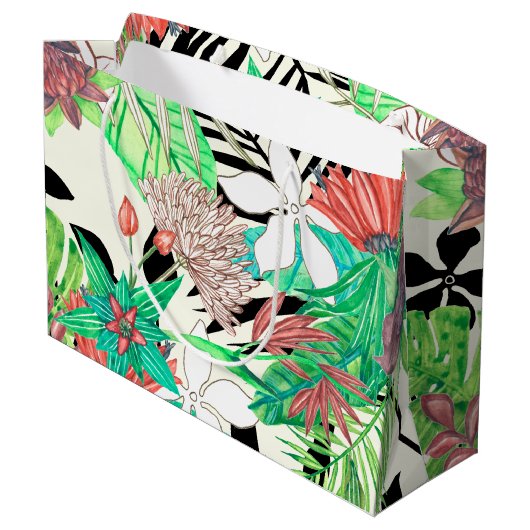 Flora-Paradies II Große Geschenktüte (Rückseite Schrägansicht)