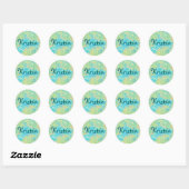 Flora-Personalisierte Sticker im Inselstil (Blatt)