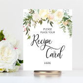 Flora-Pink-Brautparty-RECIPE-SIGN Poster