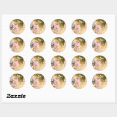 Flora portrait Blume Girl Sticker (Blatt)
