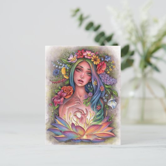 Flora Postkarte (Stehend Vorderseite)