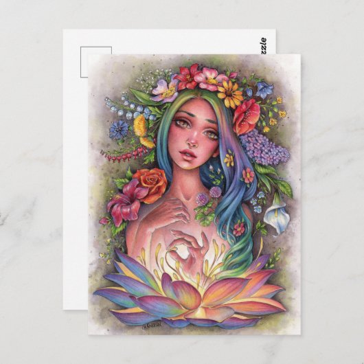 Flora Postkarte (Vorne/Hinten)