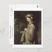 Flora Rembrandt Kunst, Dichtung und Musik Postkarte (Vorne/Hinten)