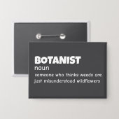 Flora Researcher - Definition Button (Vorderseite/Rückseite)