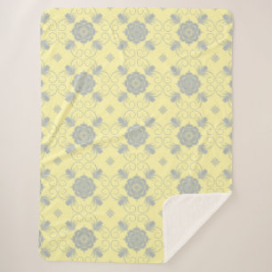 Flora Royale Blumen-Kunstdecke Sherpadecke