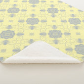 Flora Royale Blumen-Kunstdecke Sherpadecke (3/4)