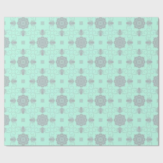 Flora Royale Elegante Blumengeschenkpapier Geschenkpapier (Flach)