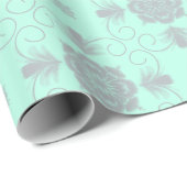 Flora Royale Elegante Blumengeschenkpapier Geschenkpapier (Rolleneckpunkt)