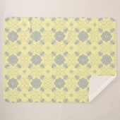 Flora Royale Floral Art Blanket Sherpadecke (Vorderseite (Horizontal))