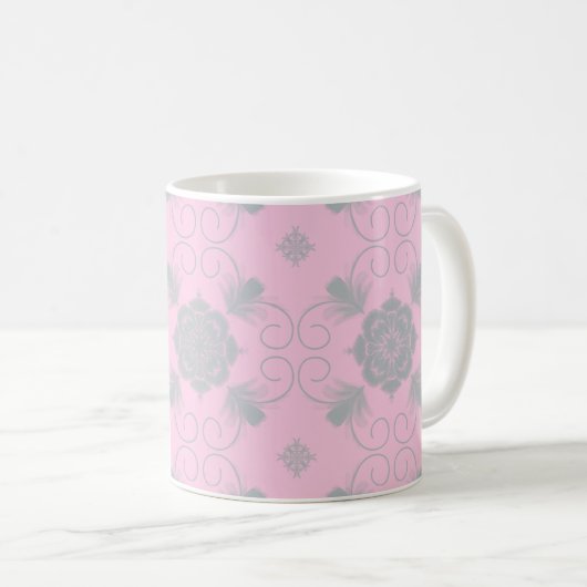Flora Royale Keramikbecher Kaffeetasse (VorderseiteRechts)