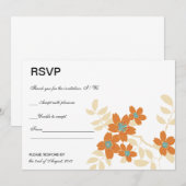 Flora - RSVP-Karten Einladung (Vorne/Hinten)