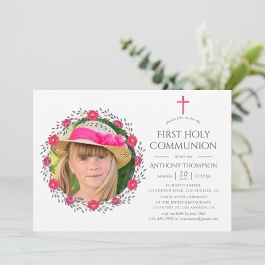 Flora-Safari Einladung (Stehend Vorderseite)