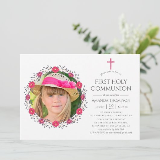 Flora-Safari Einladung (Stehend Vorderseite)