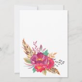 Flora-Safari-Geburtskarte Ankündigung (Rückseite)