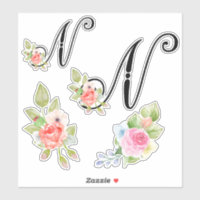 Flora-Schriftzeichen für Aquarellbilder Buchstabe