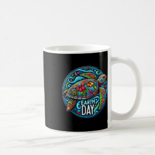 Flora Sea Turtle Earth Day Planet Art Liebe Kaffeetasse