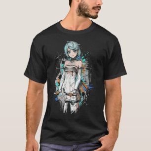 Flora Seed ZZZ Weißer Scooter Dämon T-Shirt