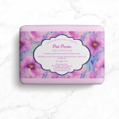 Flora-Seifenverpackung Rosa Peonies - Etikett