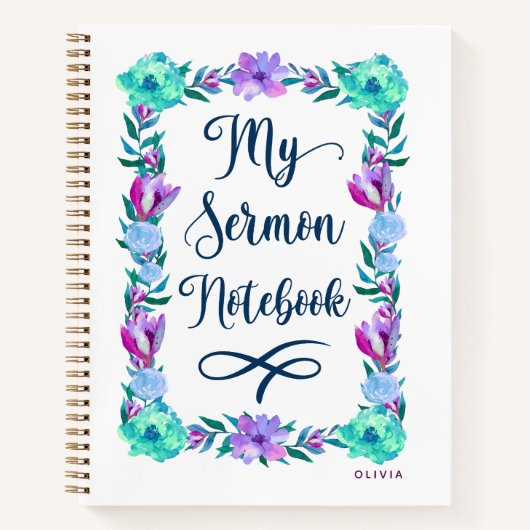 Flora-sermon-Notebook Notizblock (Vorderseite)