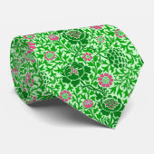 Flora, Smaragd und Limone grün Krawatte (Gerollt)